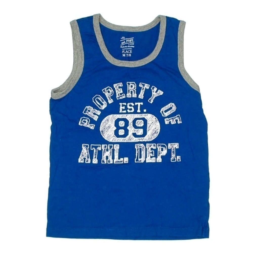 Children’s place athletic dept tank top blue medium